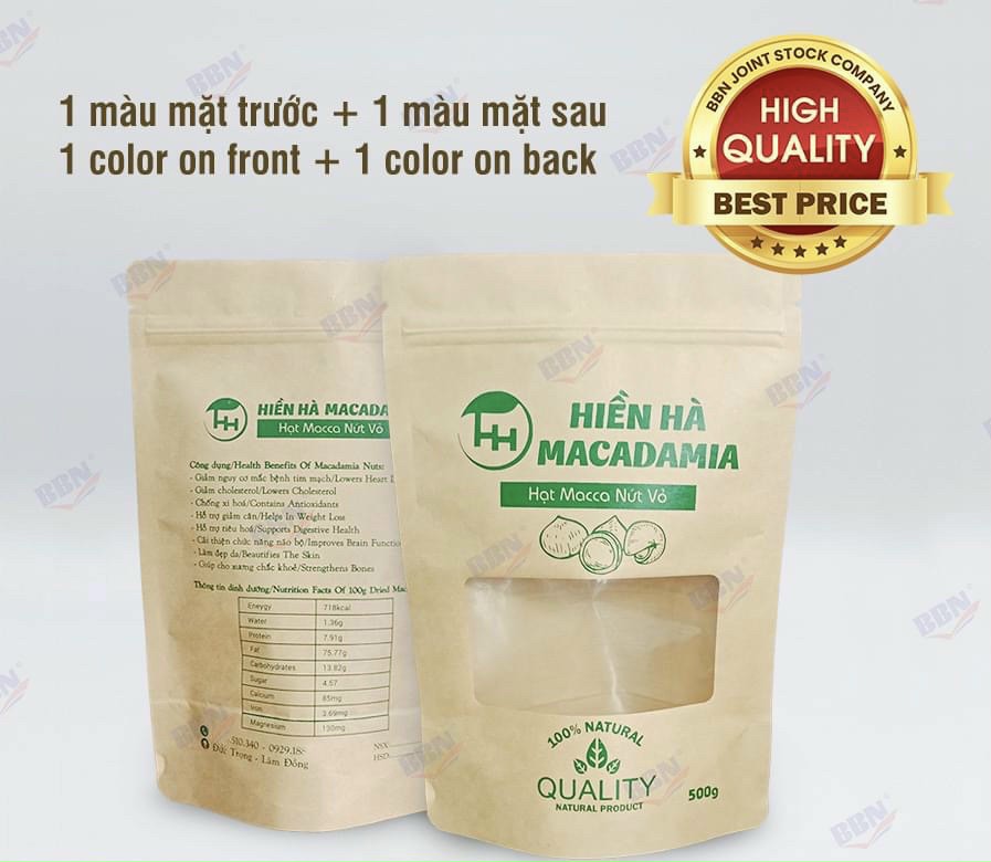 [HCM]1kg TÚI ZIPPER GIẤY CỬA SỔ