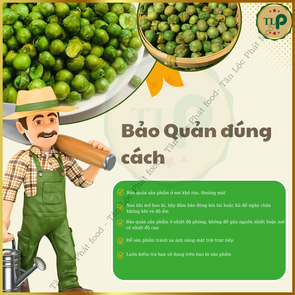 ĐẬU HÀ LAN RANG MUỐI TÂN LỘC PHÁT BỊCH 100G