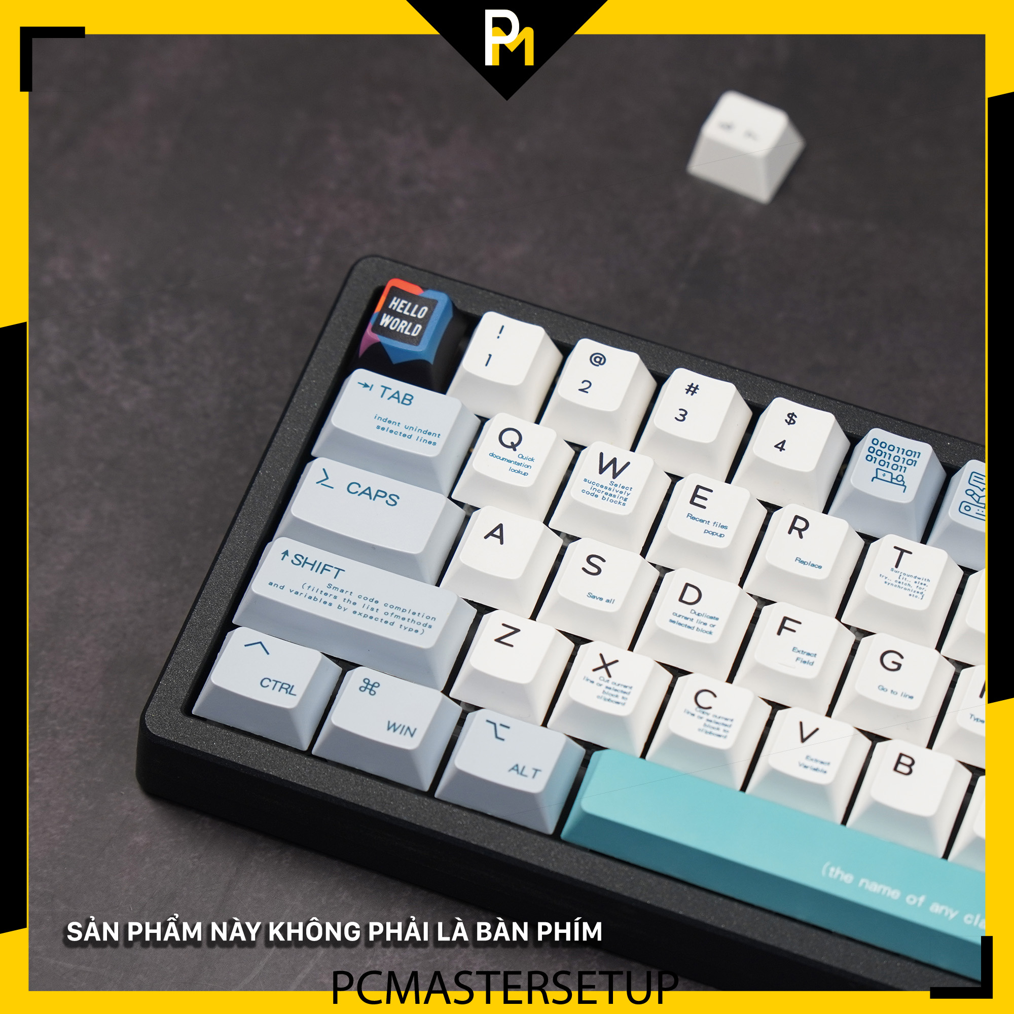 Keycap pbt Code 404 nhựa PBT dày 1.4mm chiều cao cherry profile Fullbox
