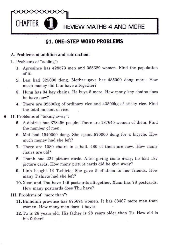 Toán Đố Lớp 5 - Word Problems Primary Maths 5