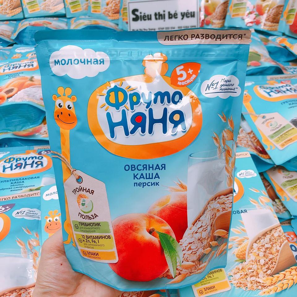 bột cháo ăn dặm fruto nga từ 4m