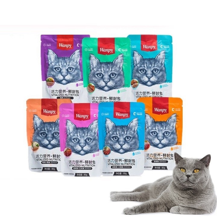 Pate Wanpy Cho Mèo Mọi Lứa Tuổi Gói 80g - iPet Shop