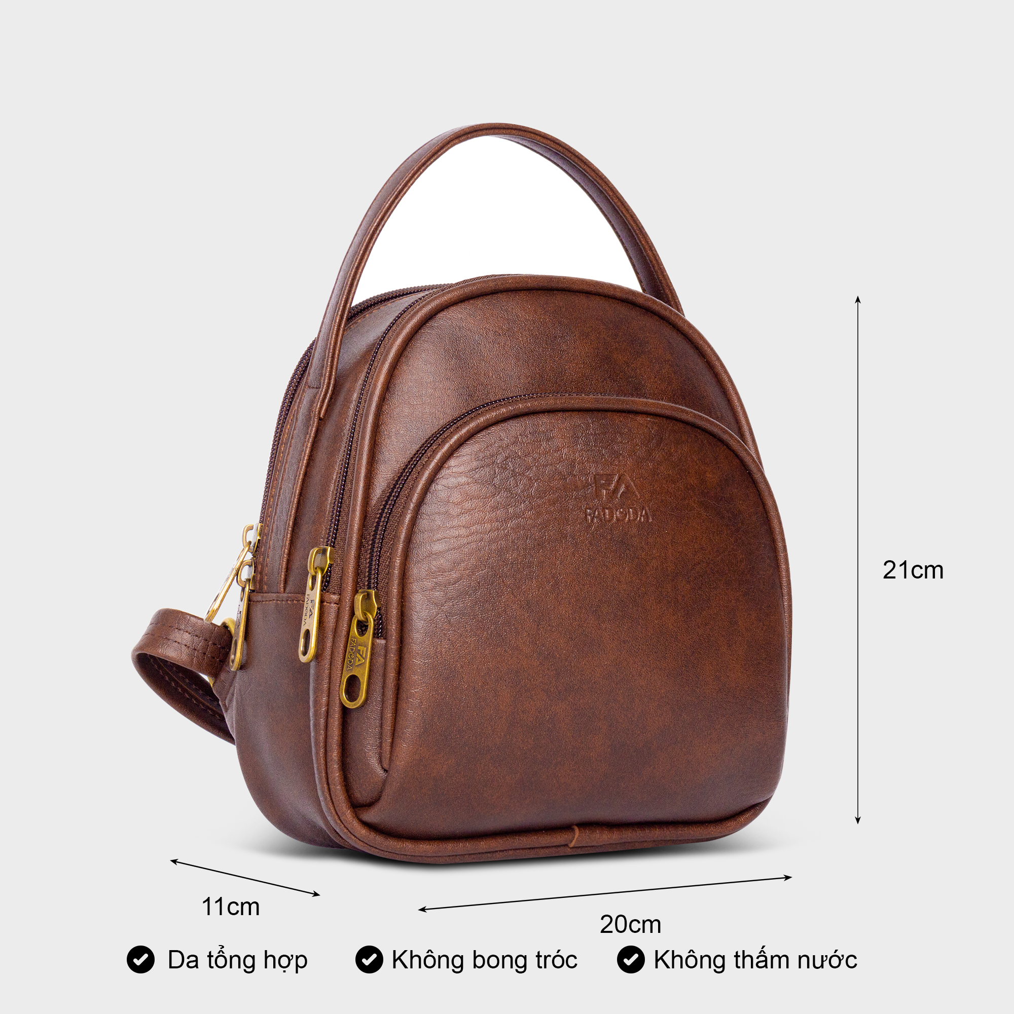 Balo da nữ mini hàn quốc FA DO DA FBA8