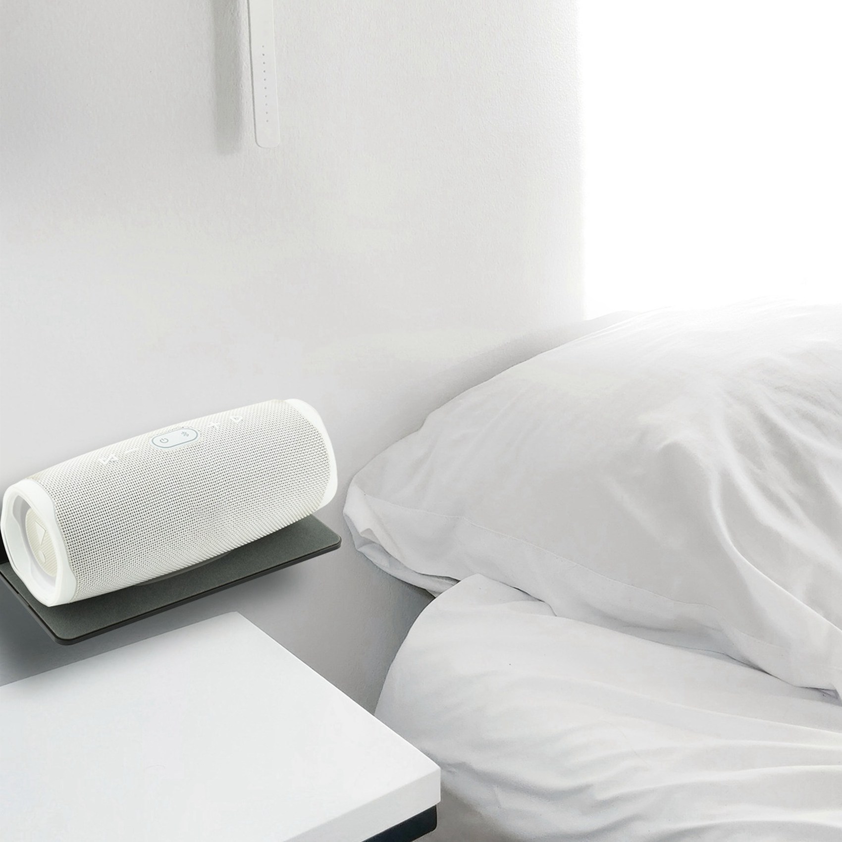 Wall Shelf Speaker Stand, Acrylic Wall Mount Display Shelf for Bluetooth Speaker, Webcam, Cell Phones, Toy
