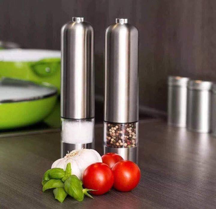 CỐI XAY TIÊU INOX PEPPER MULLER (XÀI PIN AA)