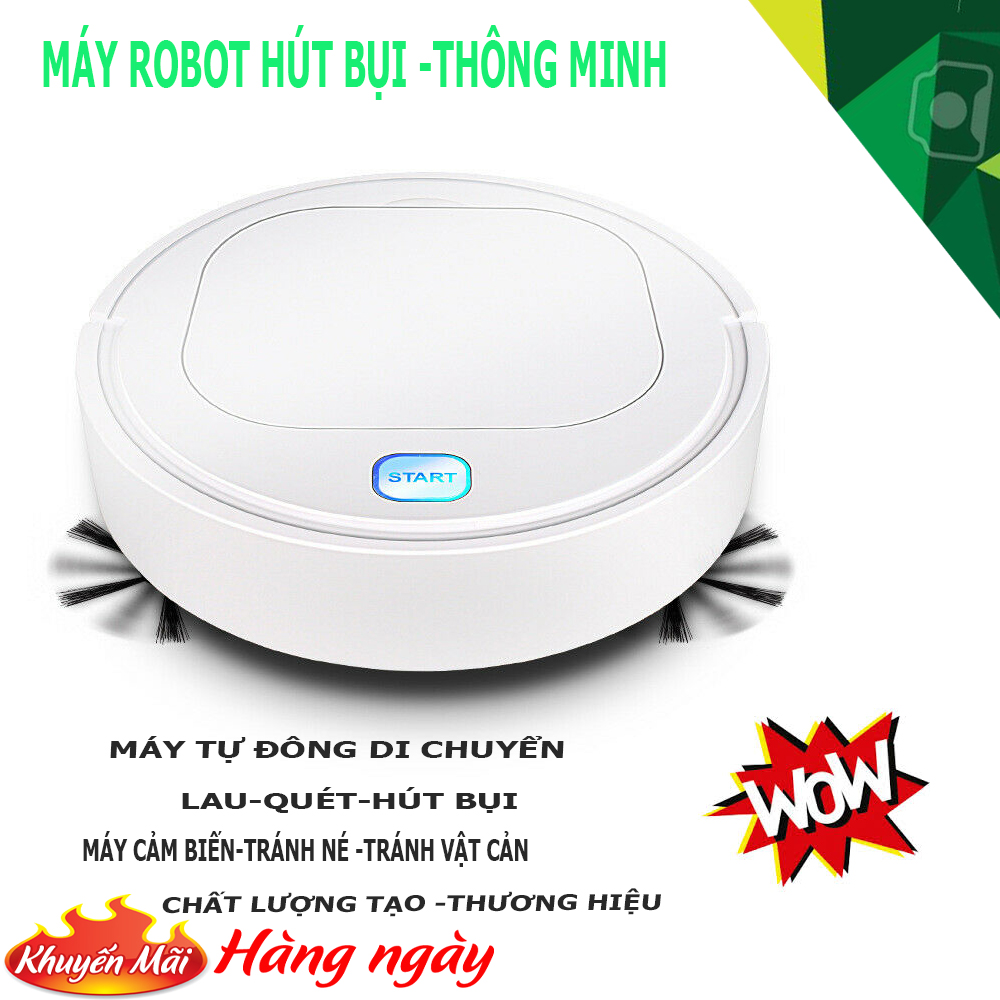 ROBOT HÚT BỤI  ROBOT HÚT BỤI TỰ ĐỘNG THÔNG MINHTự Động Phát Hiện khi gặp các vật cản  Dễ Dàng Làm Sạch Các Vị Trí Khó Như Gầm Giường Tủ  Robot Vận Hành Êm Ái