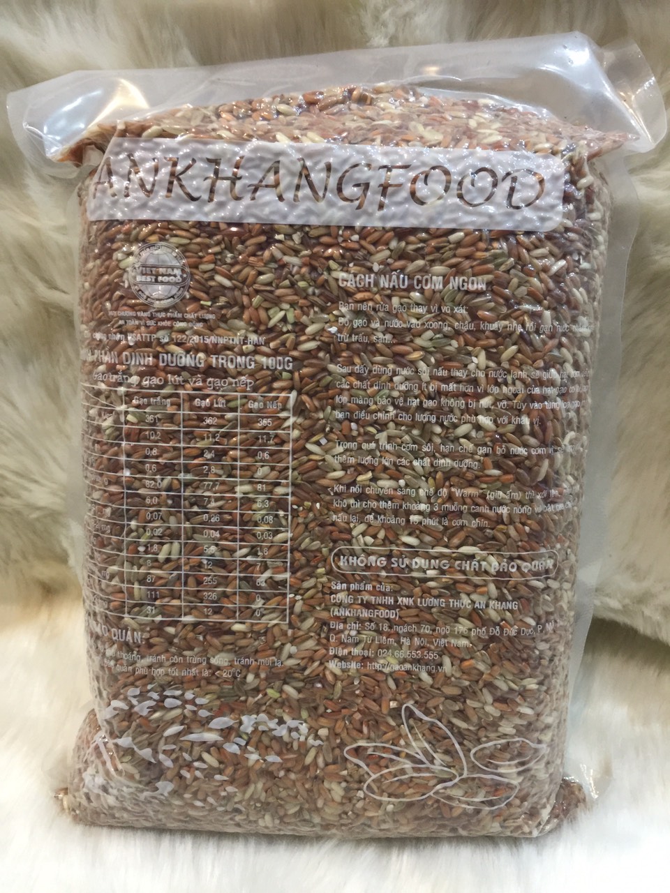 GẠO LỨT ĐỎ ĐIỆN BIÊN HÚT CHÂN KHÔNG (GÓI 2KG)