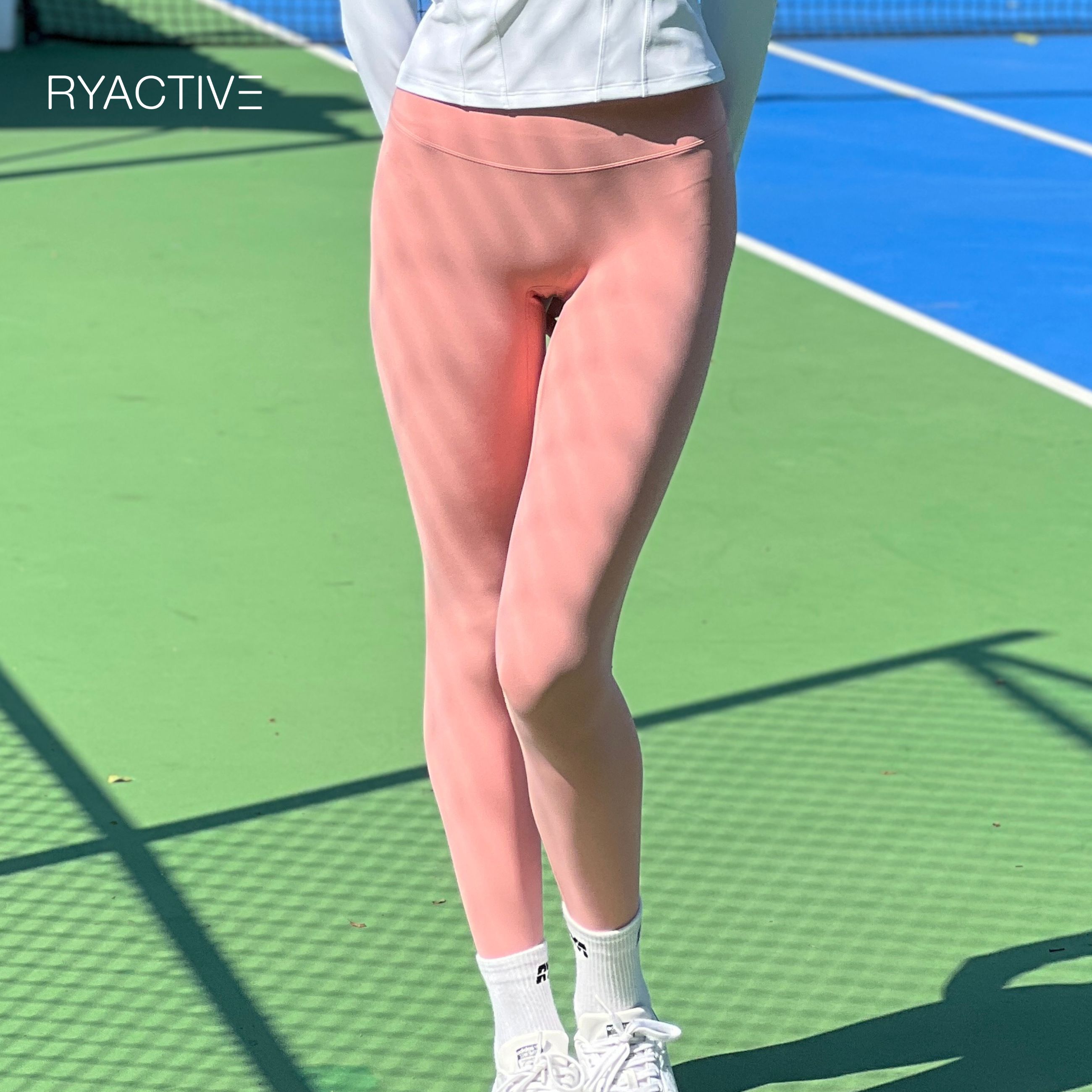 Quần legging thể thao dáng dài RYACTIVE - RYA Legging Candy Pink
