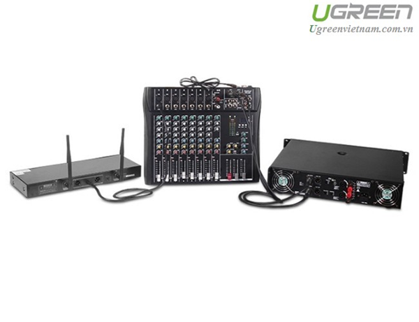 Cáp nối dài Microphone XLR 15m  Ugreen 20716 cao cấp