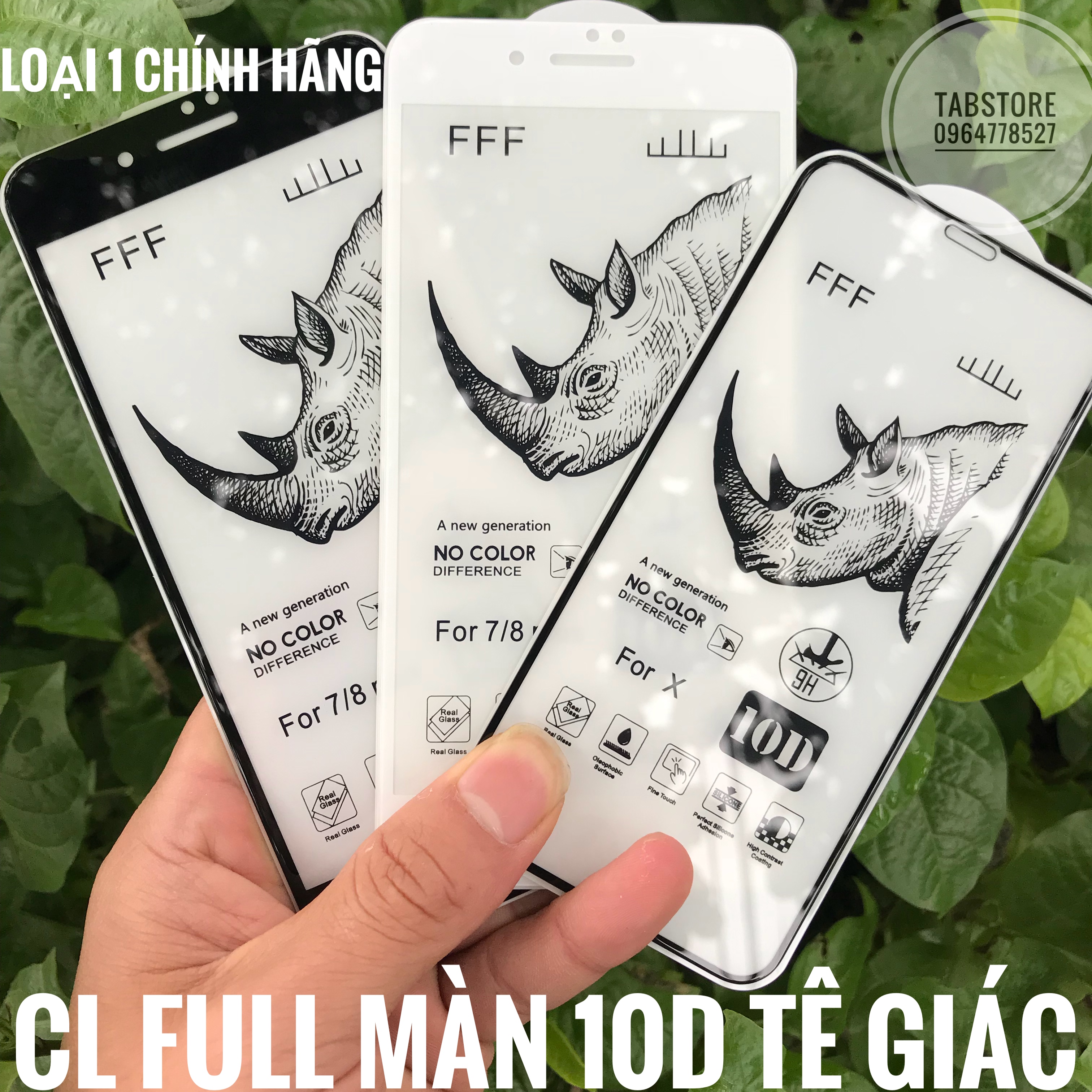 Cường Lực Full Màn 10D Tê Giác Loại 1