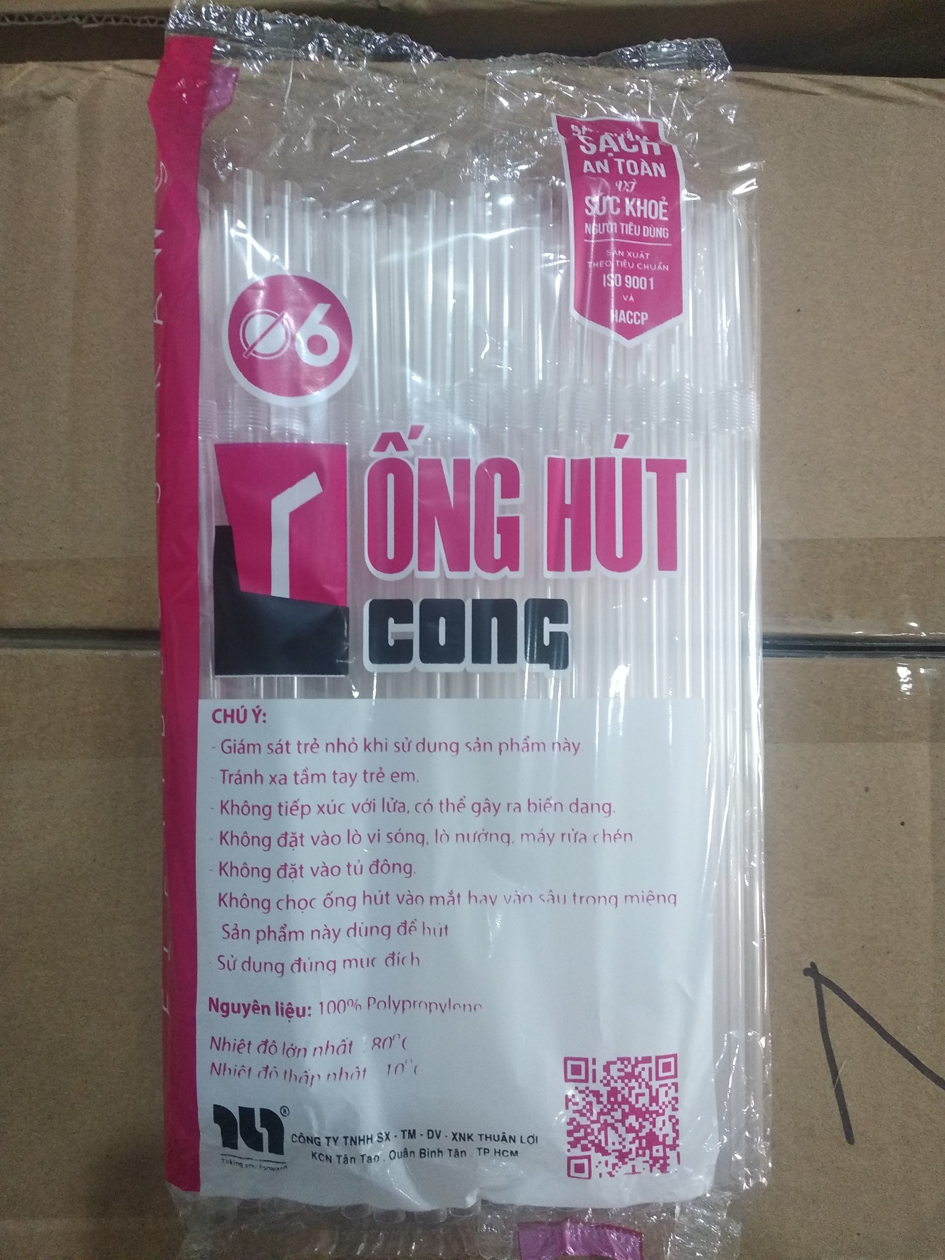 SET 5 GÓI ỐNG HÚT CONG  PHI 6 ( THUẬN LỢI)