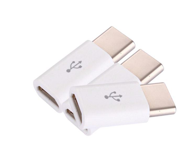 Combo 2 cái đầu chuyển đổi chân Micro USB (Cái) sang Type C