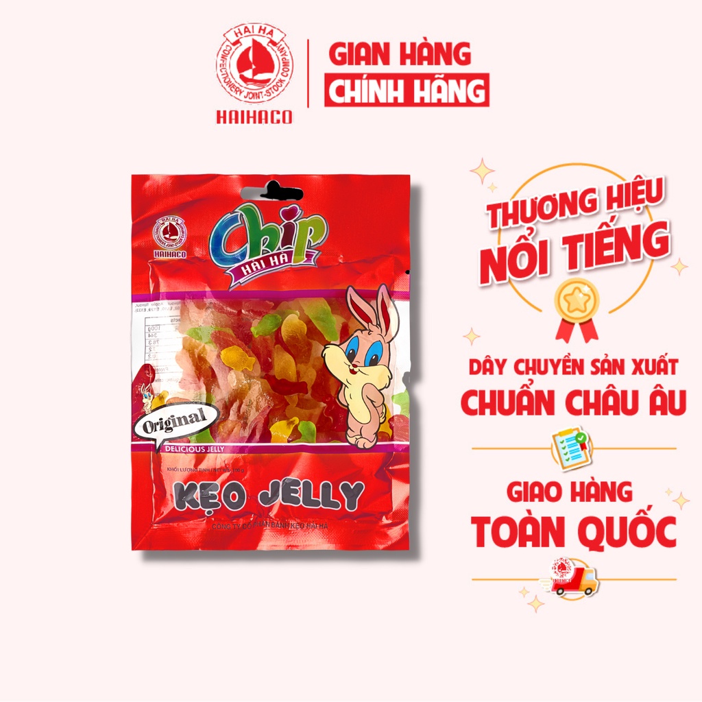 [THÙNG GIÁ SỈ] Jelly Chip Chip Hải Hà Túi 100g (40 Túi/ Thùng)