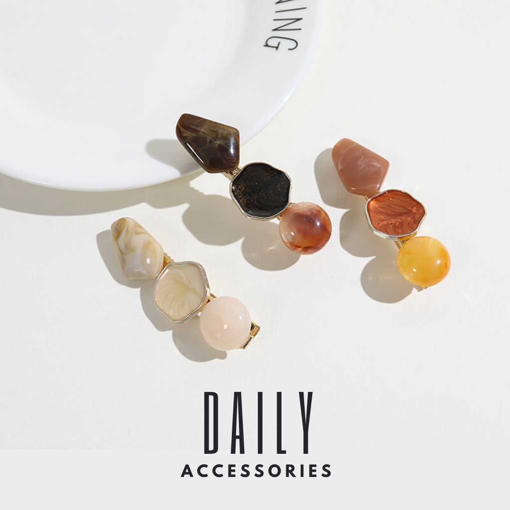 Kẹp tóc mái Đính Đá Hàn Quốc cute Daily Accessories