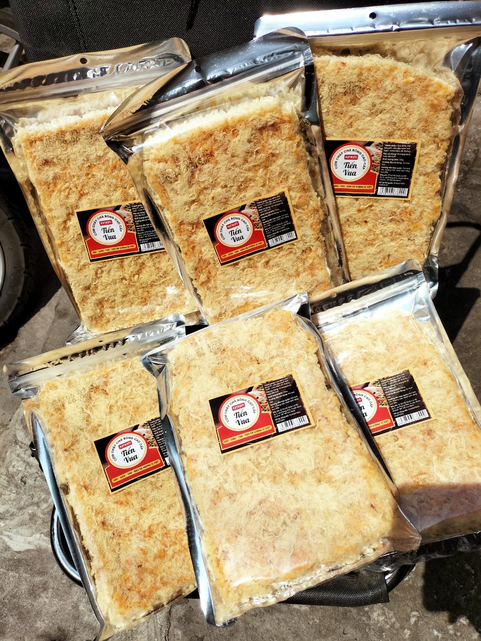 COMBO 5 GÓI CƠM CHÁY CHÀ BÔNG TIẾN VUA (180g /gói )[Thế giới ăn vặt bánh tráng]