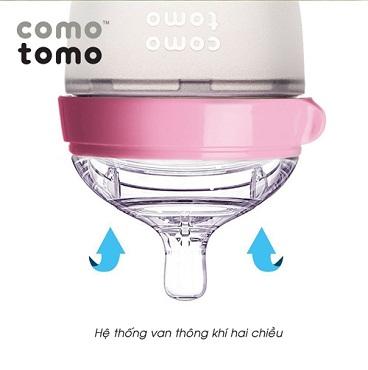 Bình sữa comotomo siêu mềm 150ml tặng kèm tay cầm