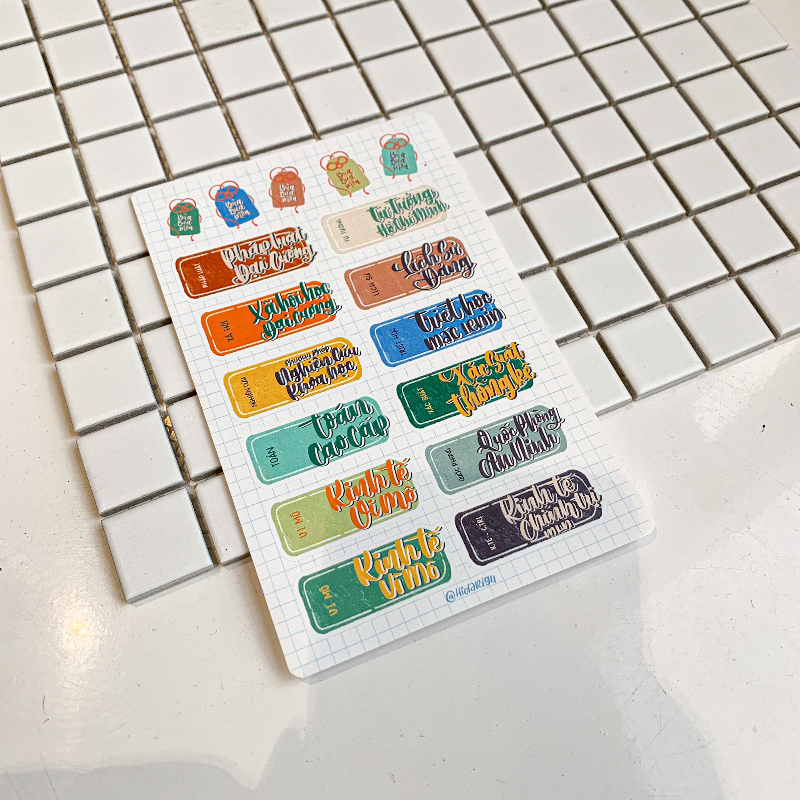 [HCM][Sticker Ham Học] Sticker Môn Đại Cương ở Đại Học - Hidari