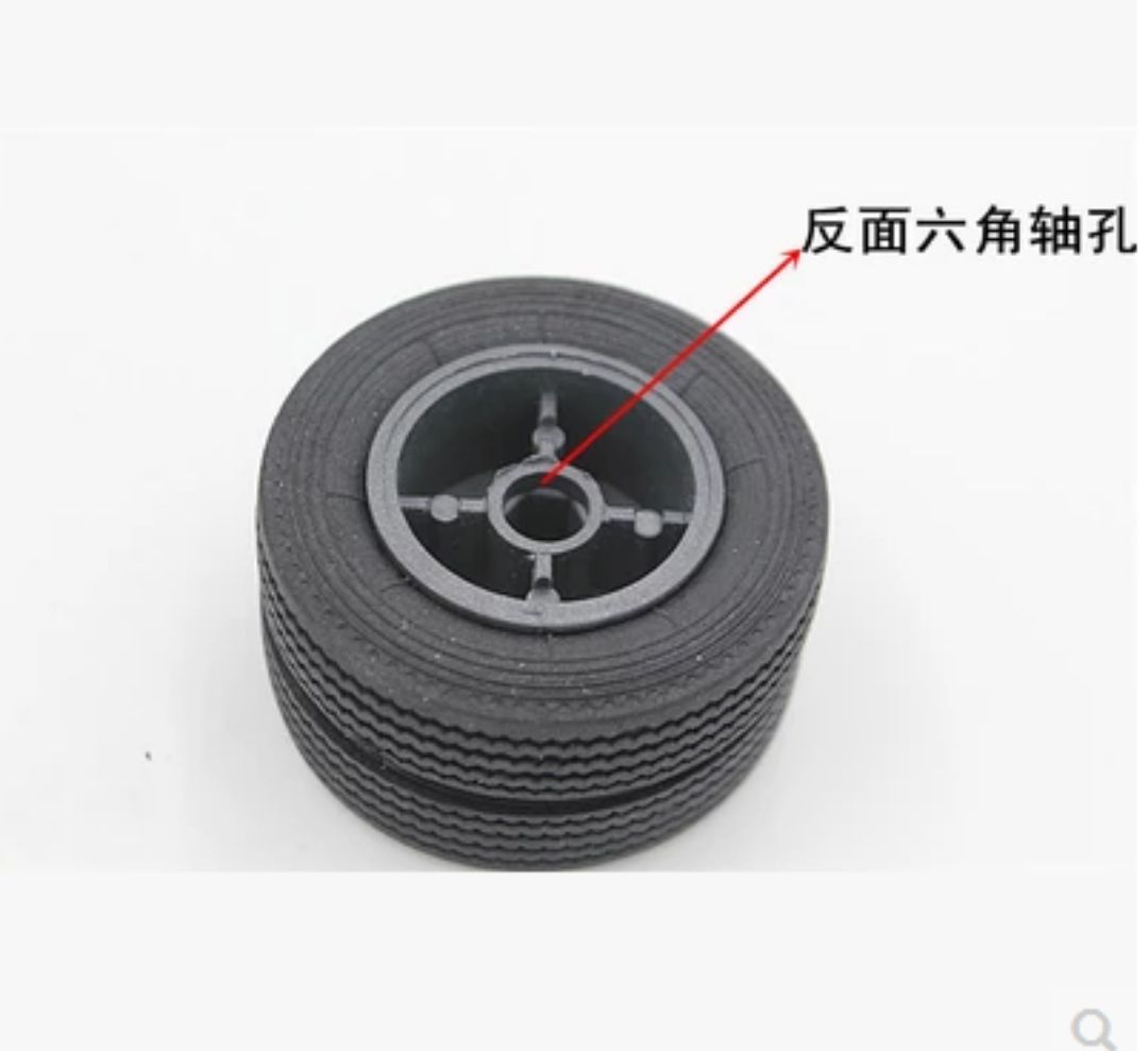 Lốp sau xe cao su dành cho xe container mô hình 1:24