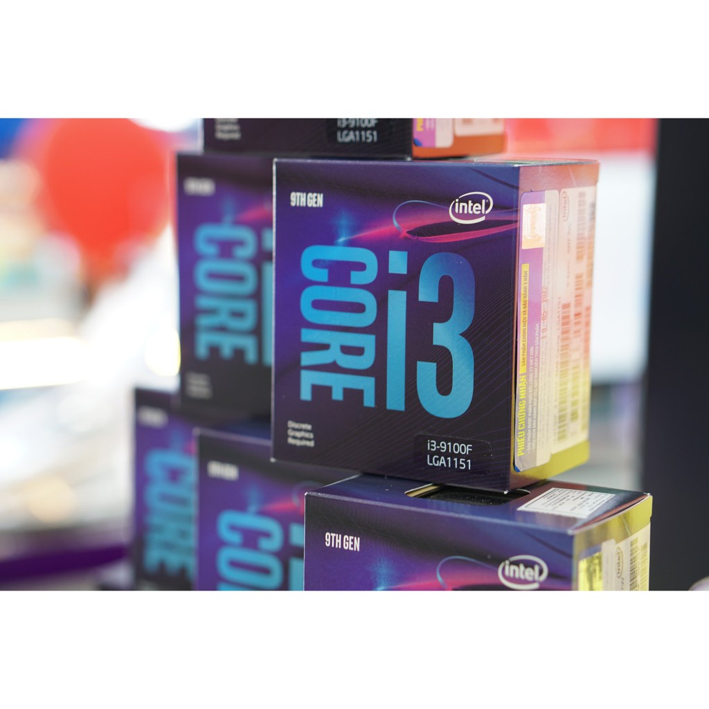 CPU Intel Core i3-9100F (3.6Ghz, 4 nhân 4 luồng, 6MB Cache, 65W) - Socket Intel LGA 1151-v2