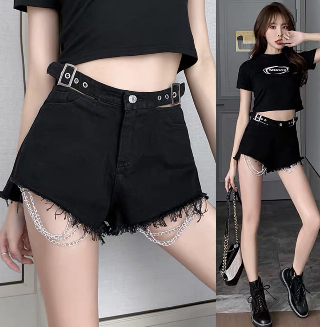 [HCM]Quần Short Phối Dây Xích