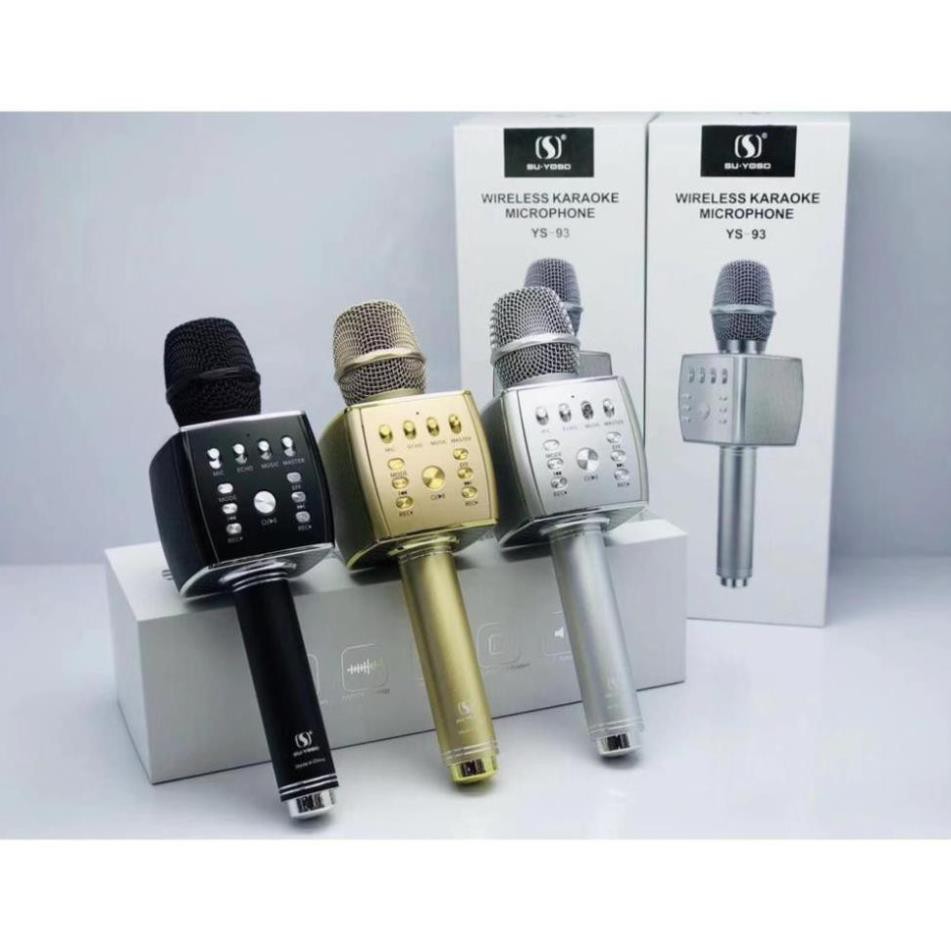 Mic Hát Karaoke | Micro Karaoke Bluetooth Kèm Loa Giá Rẻ  Micro Karaoke Bluetooth  Micro YS-93.Micro YS-93. Mic Karaoke Bluetooth  Tích Hợp Công Nghệ Âm Thanh Hifi