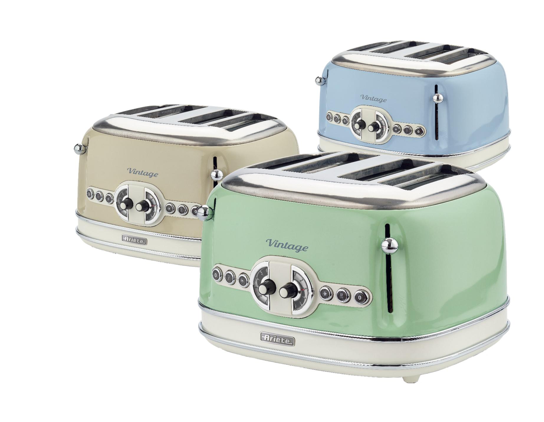 Máy nướng bánh mỳ 4 khay Ariete MOD.0156/03 (màu kem)