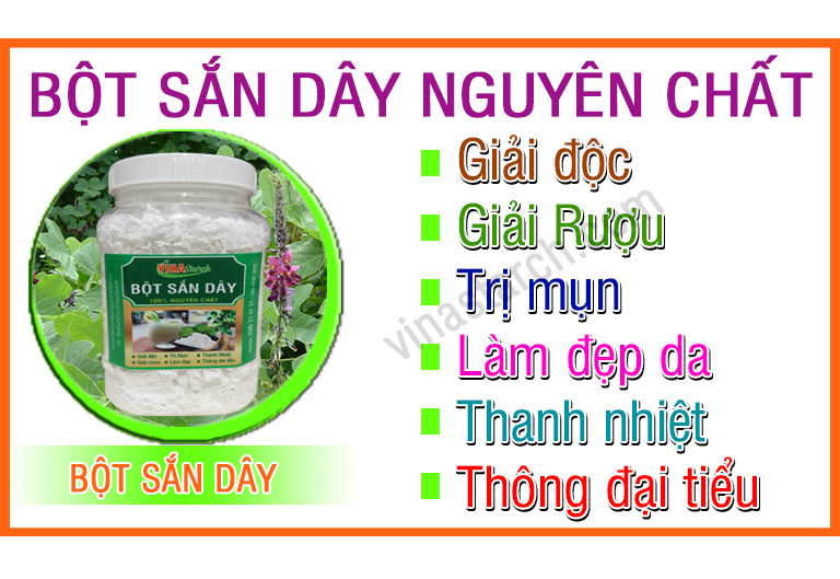 Tinh bột sắn dây 500g nguyên chất
