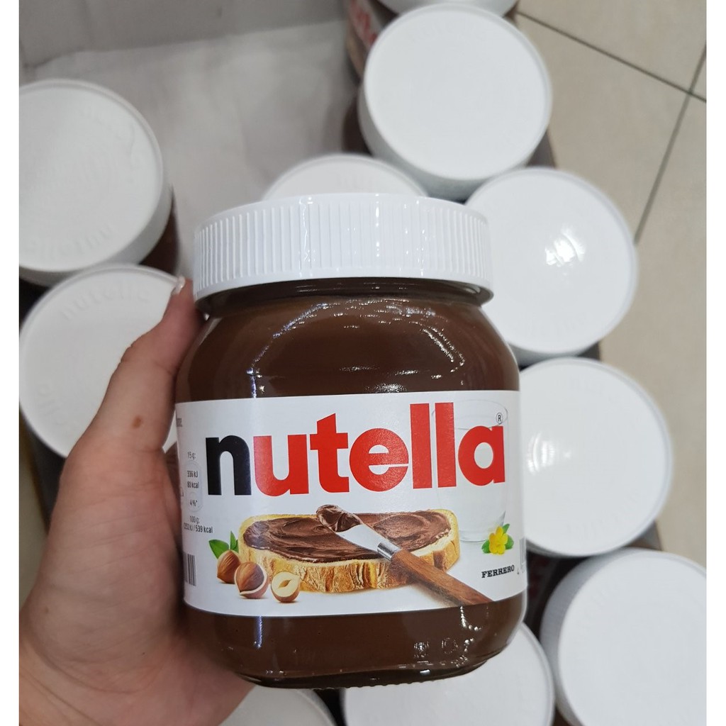 Mứt Cacao Bơ Hạt Phỉ Nutella (nhập khẩu Đức) hũ thuỷ tinh 450g