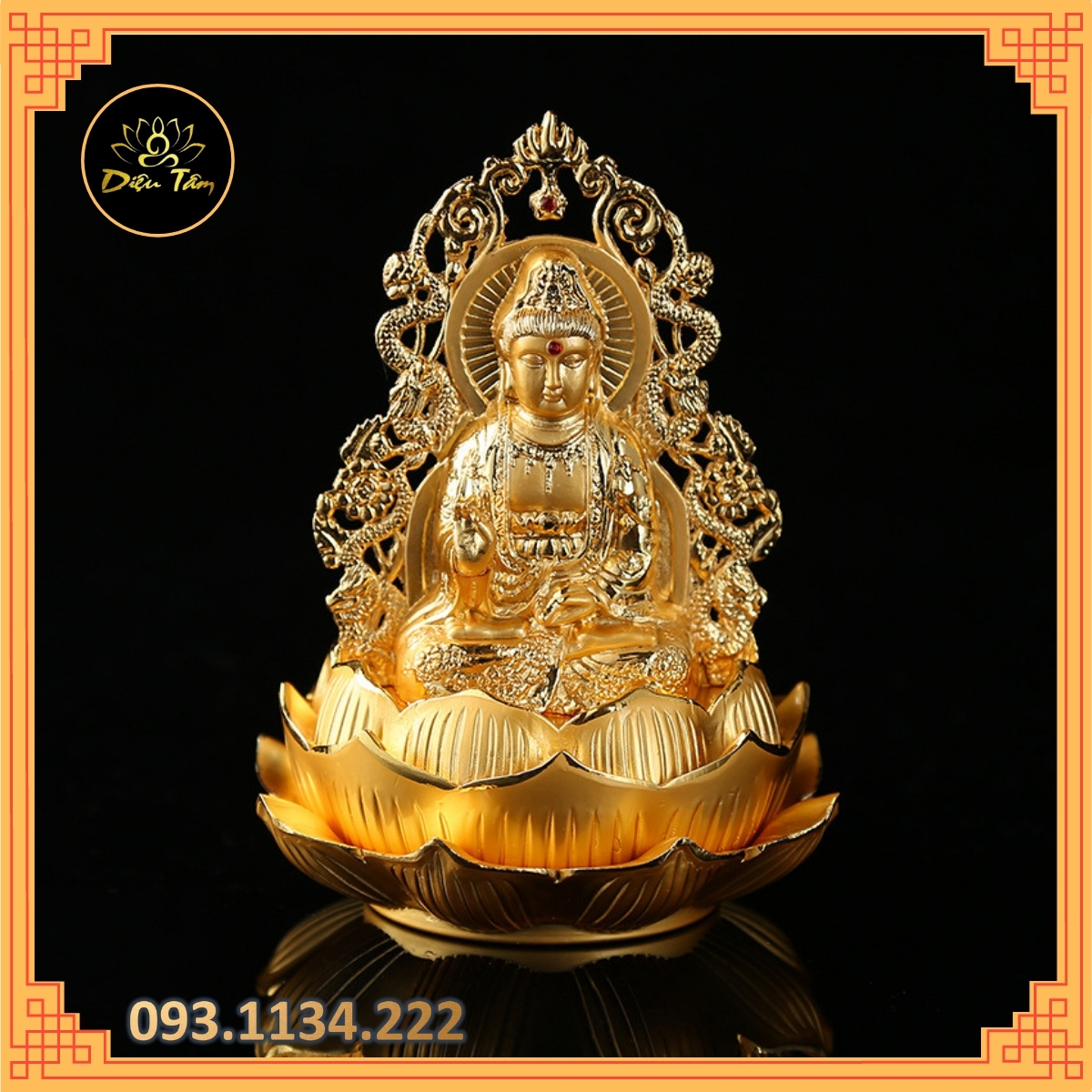Tượng phật bà quan âm nước hoa ô tô tượng mật tông đồ thờ cúng