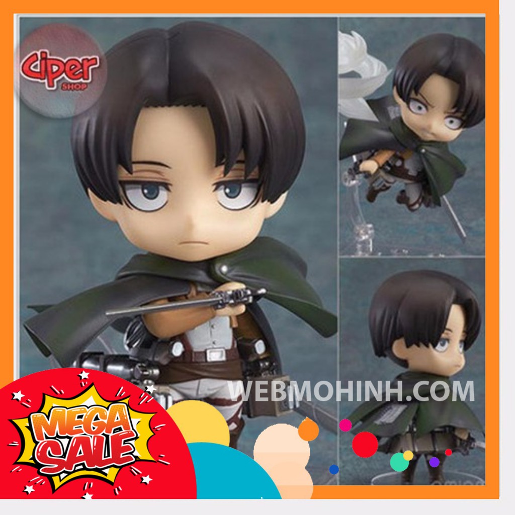 🌟giá hủy diệt🌟 mô hình levi - attack on titan có khớp cử động nendoroid 390