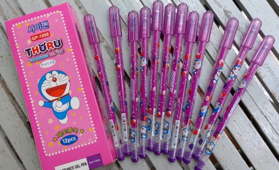Hộp 12 cây bút gel nho mực tím