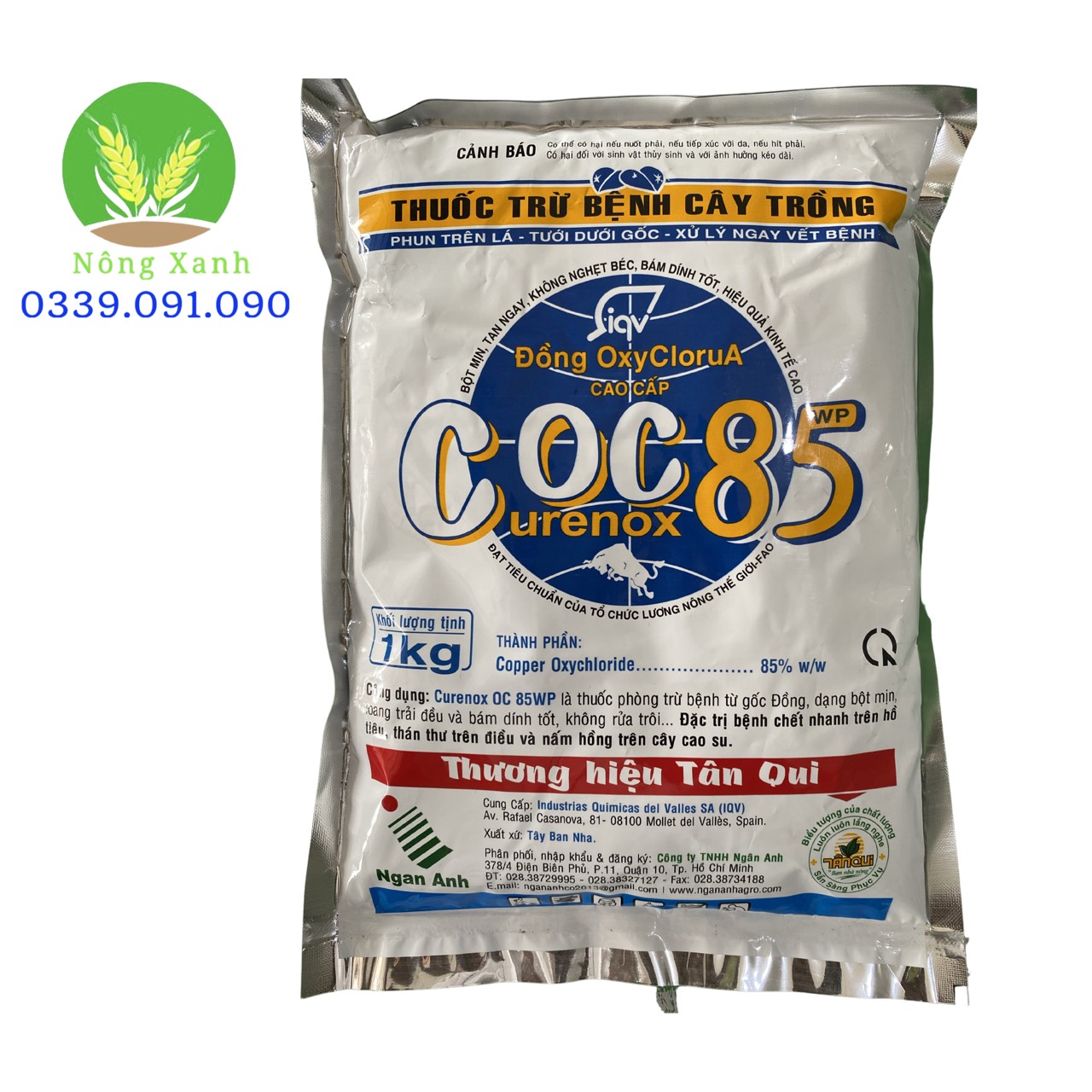 Coc 85 1kg - Thuốc trừ bệnh cây hoa hồng Coc 85wp (Gói 1kg)