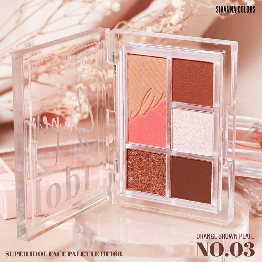 Bảng phấn mắt sivanna colors super idol 5 ô