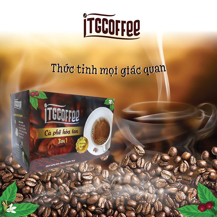 [HCM]Cà phê hòa tan ITGCOFFEE 3in1 ITG COFFEE INSTANT COFFEE.