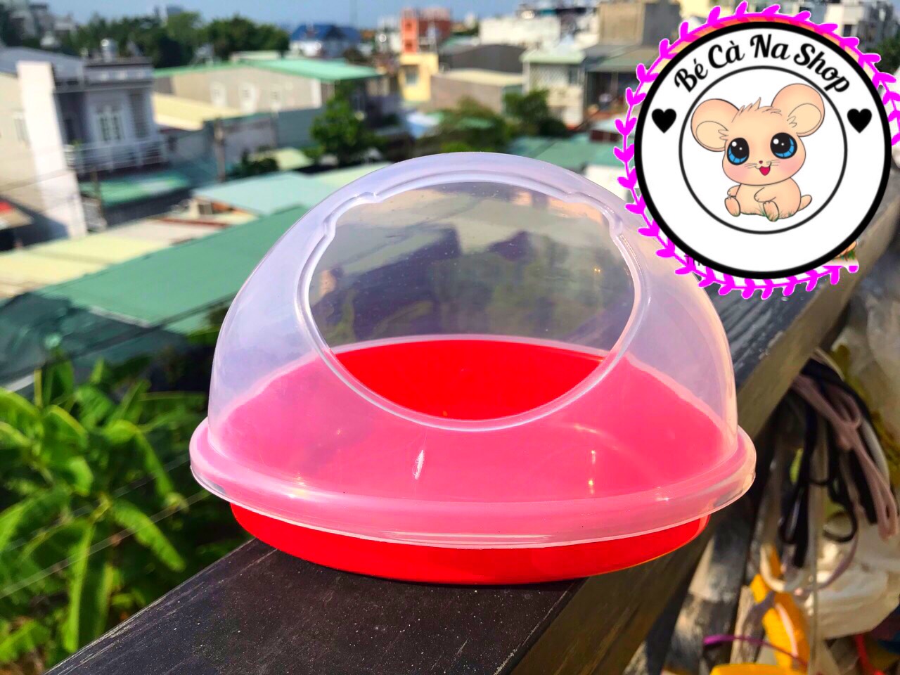 Nhà tắm hình gấu lớn cho hamster (bé cà na)
