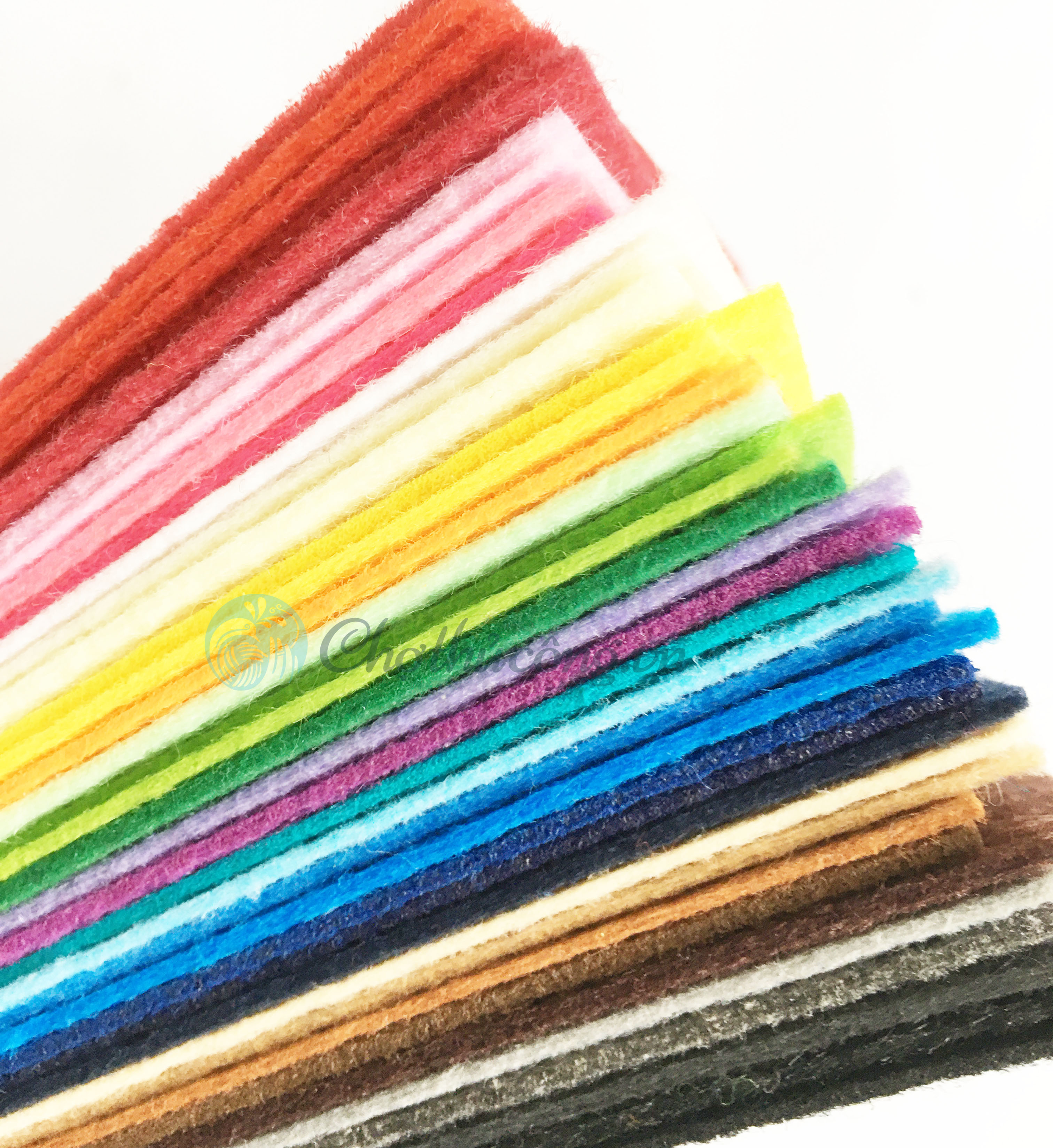 Combo 50 soft felt sheets 90x90cm for handmade, craft