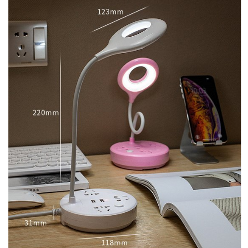 [HCM]Đèn đọc sách đầu giường, đèn ngủ để bàn 4 trong 1