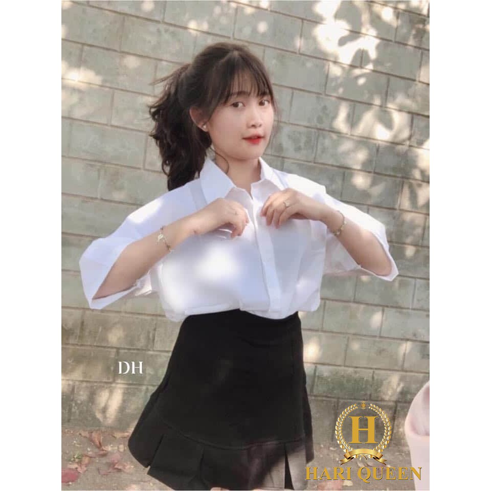 Áo sơ mi tay lỡ dáng thụng DHO0720
