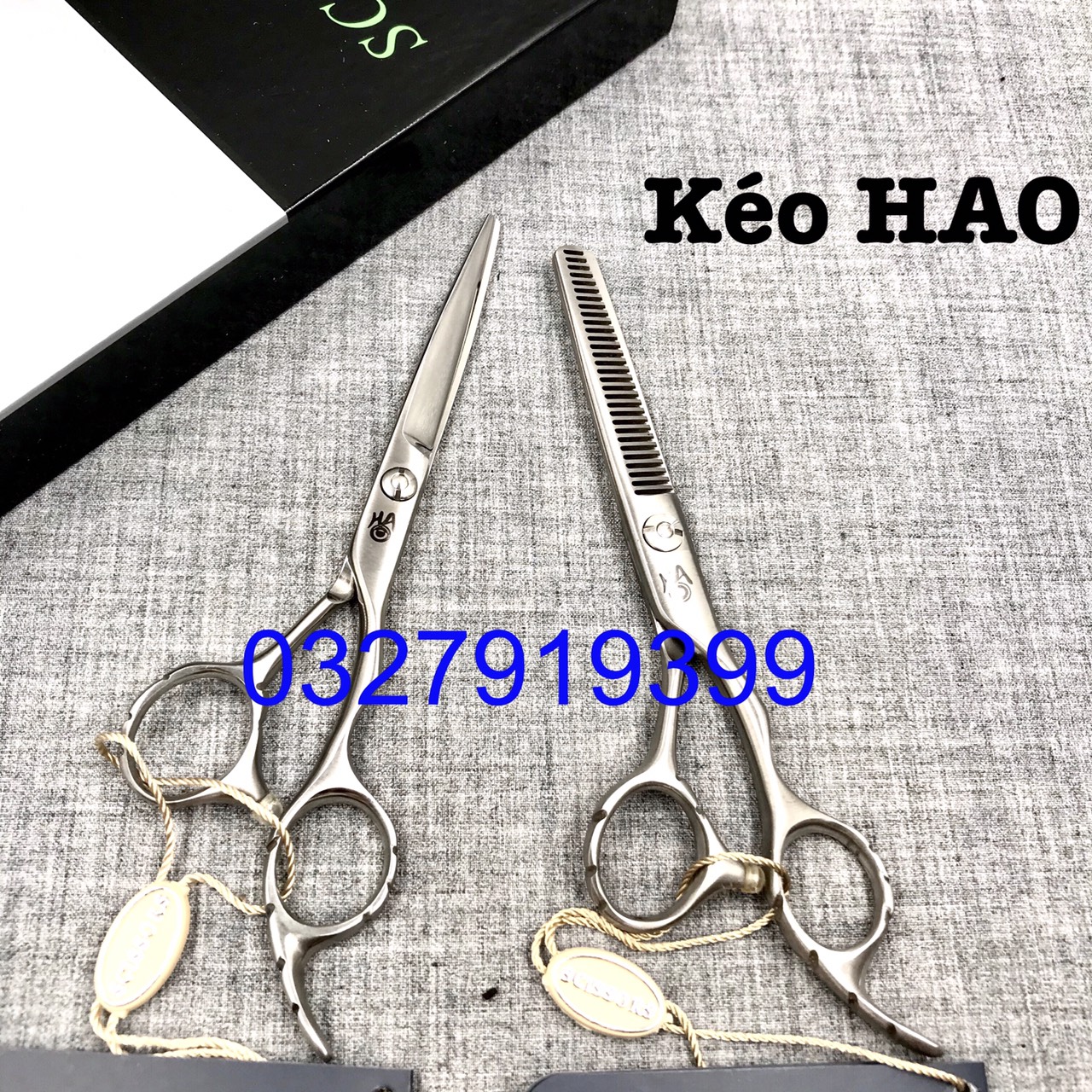 HAO Kéo Cắt Tóc HAO 6.0 - Kéo Nhật Cao Cấp 6 Inches Thép S440C Độ Cứng 62HRC Chất Liệu Thép Nhật Không Gỉ Sáng Bóng