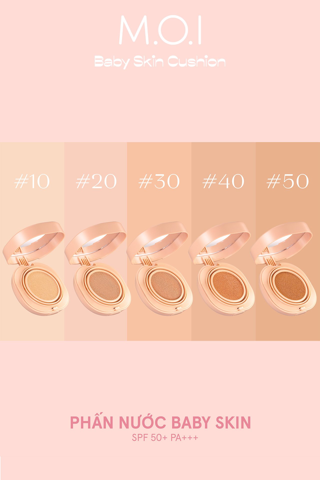 Phấn nước baby skin cushion M.O.I cosmetics [Tone #30]