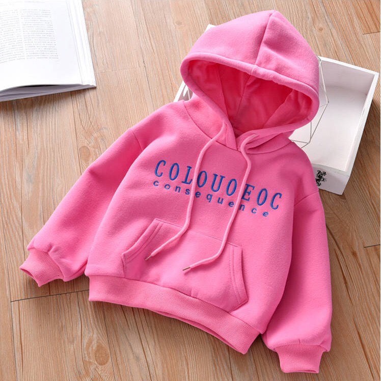 Áo nỉ Hoodie cho bé gái từ 10 - 45kg - COOL