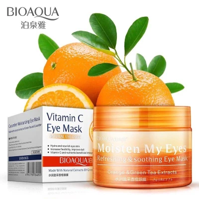 [HCM]Mặt Nạ Mắt Bioaqua Vitamin C Eye Mask Natural Eye Care