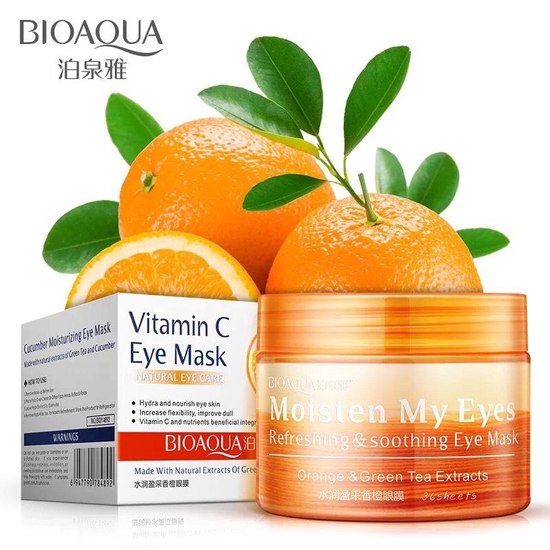 Mặt Nạ Mắt Bioaqua Vitamin C Eye Mask Natural Eye Care