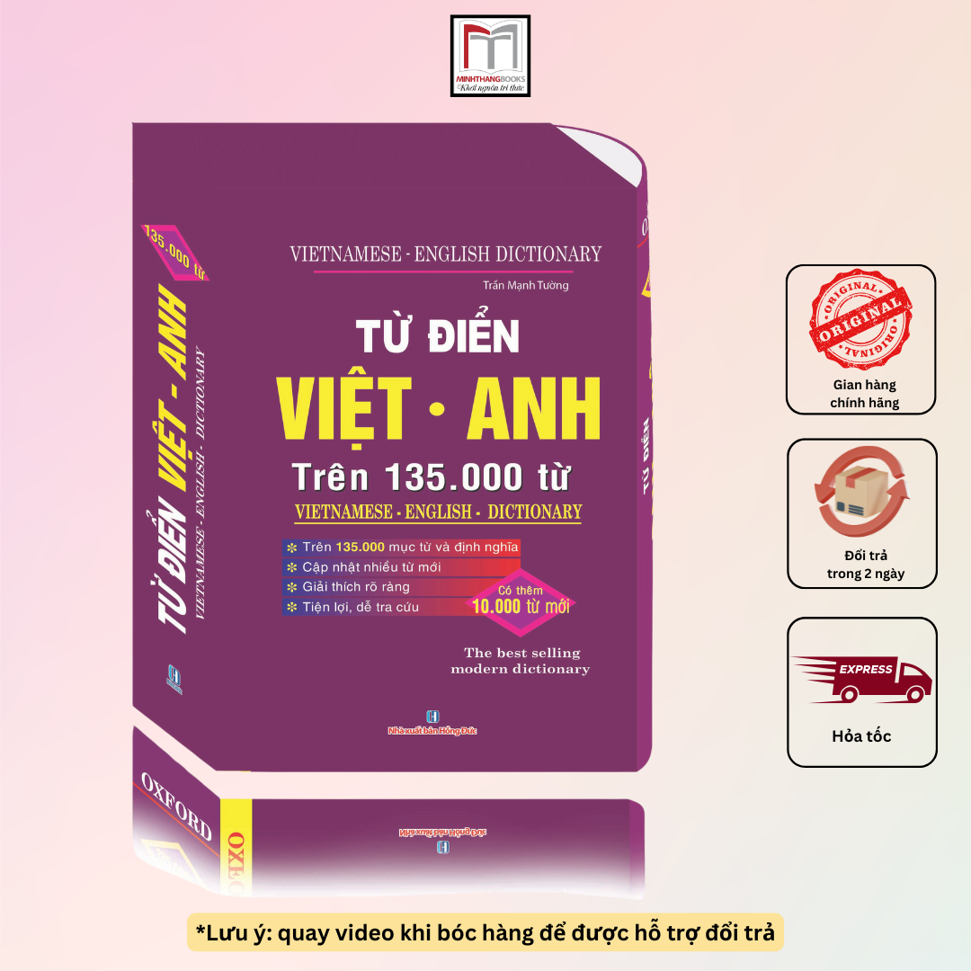 Từ điển Việt - Anh trên 135.000 từ ( bìa cứng )