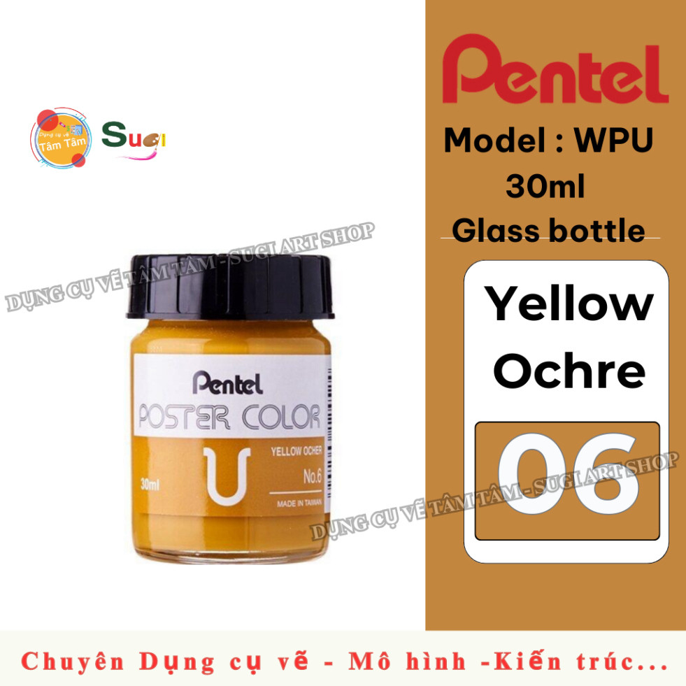 Màu Poster Pentel hủ lẻ 30ml  , màu Pentel Trang Trí Màu, Màu Vẽ Poster Luyện Trang Trí Màu