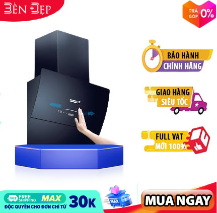 [TRẢ GÓP 0%] [Giá HN, HCM] Máy hút mùi Chefs EH-R706E7D dạng kính vát 70cm điều khiển cảm ứng không cần chạm tay ( Các tỉnh liên hệ shop)