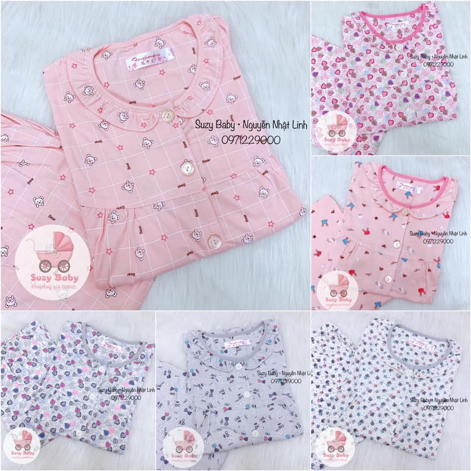 Bộ sau sinh coton cho mẹ bỉm sữa