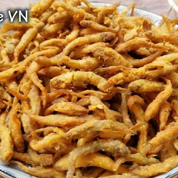 Cá cơm chiên giòn (giòn rụm- có video) {Khối lượng tịnh, không tính bao bì}
