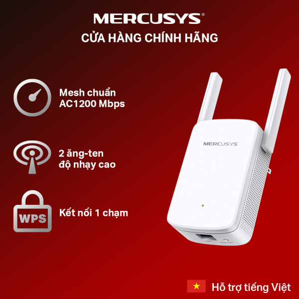Bảng giá Bộ Mở Rộng Sóng Wifi Mercusys ME30 Chuẩn AC 1200Mbps Phong Vũ