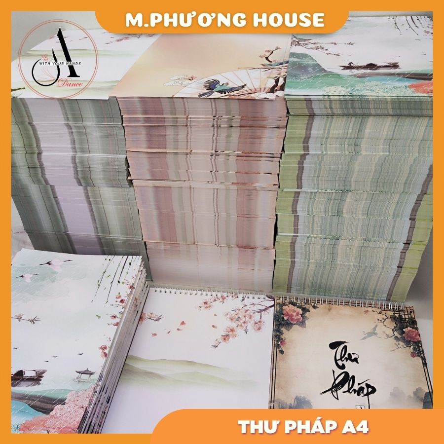 Sổ viết thư pháp - giấy dày 2 mặt 100 trang
